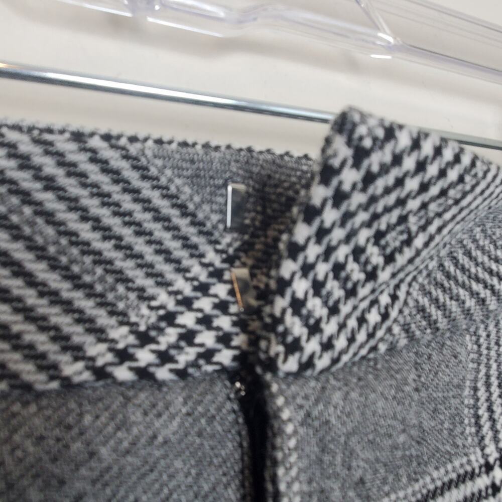 NYDJ High Waisted Straight Leg Glen Plaid Houndstooth Trouser Pants - Picture 4 of 8